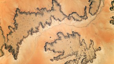 Dark Surfaces Sahara Desert in Sudan
