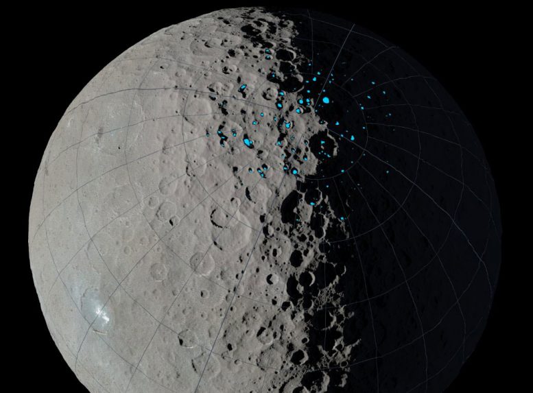 Dawn Maps Ceres Craters Where Ice Can Accumulate