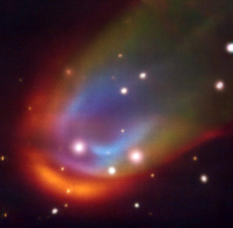 Dead Star Creating Shock Wave