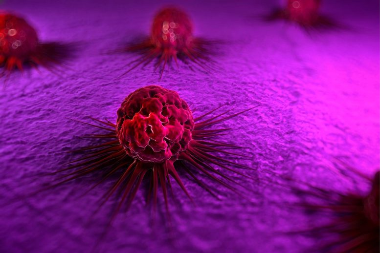 Deadly Cancer Cells Rendering