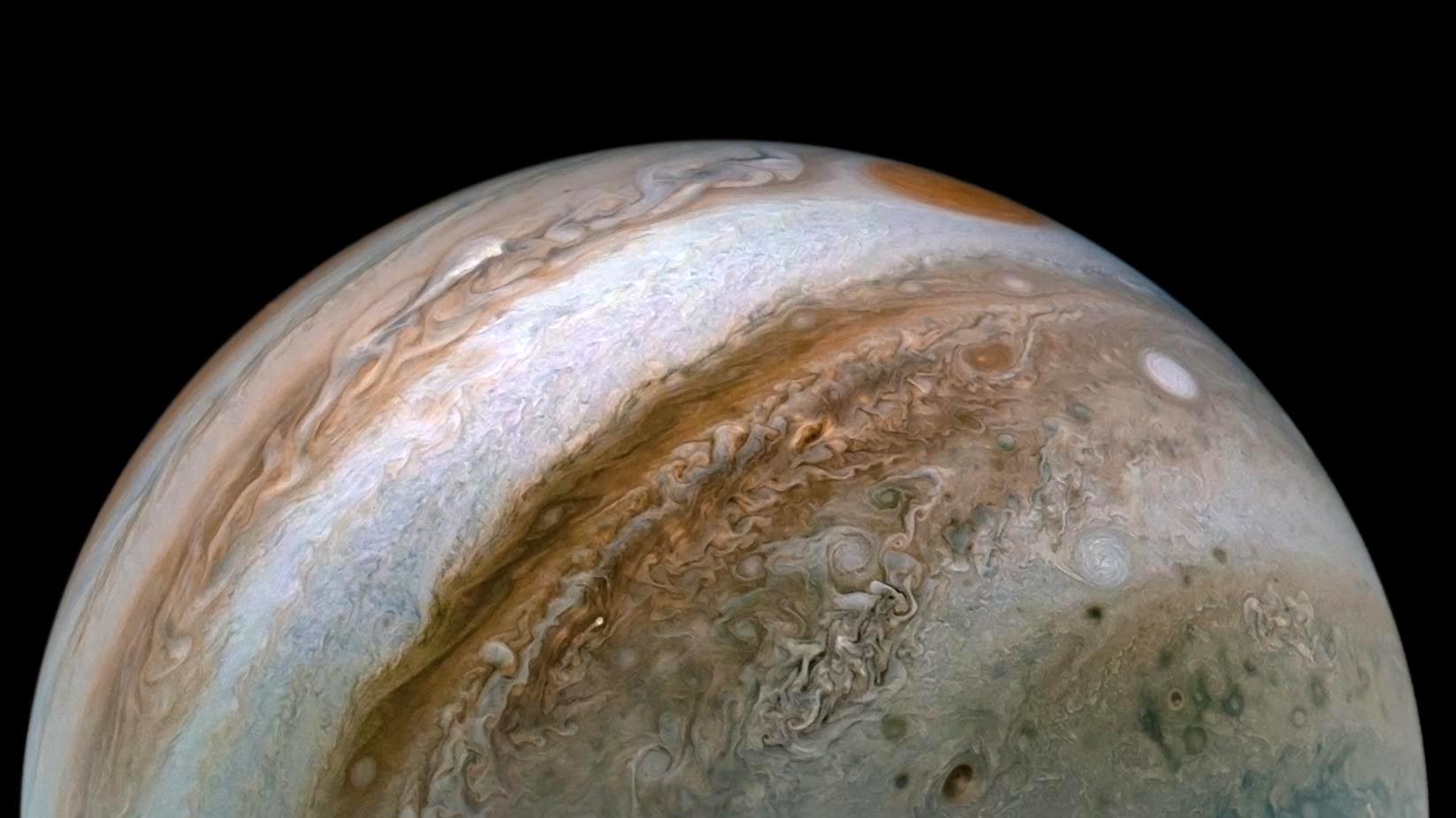 Jetstreams tief in Jupiters Atmosphäre