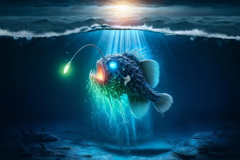 Deep Sea Anglerfish Illustration