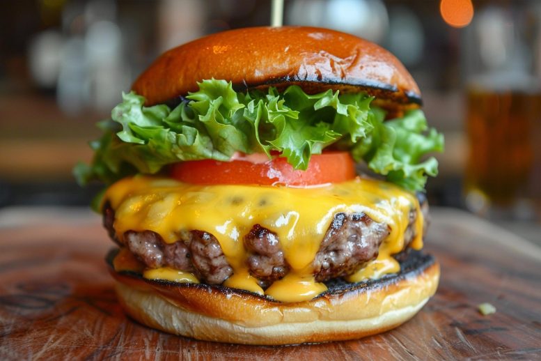 Delicious Food Cheeseburger Art