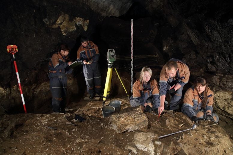 Denisova Cave Excavation Work