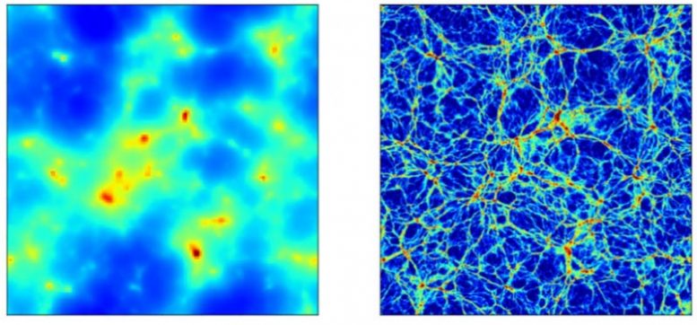 Density Distribution of Neutrinos and Dark Matter