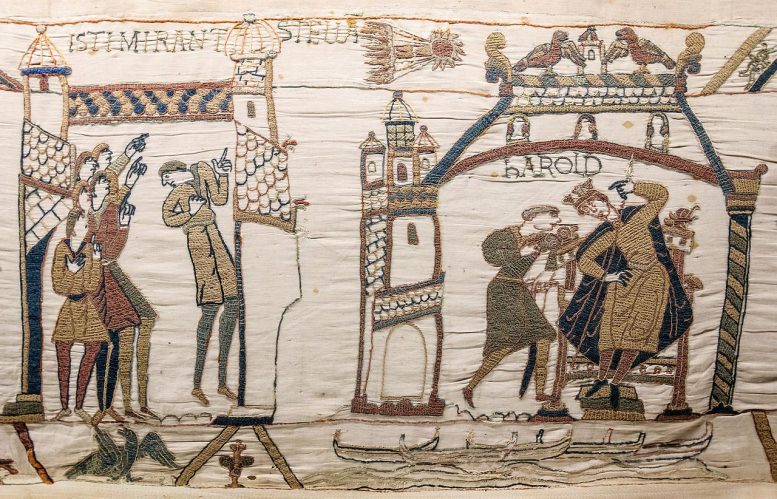 Depiction of Halley’s Comet on the Bayeux Tapestry
