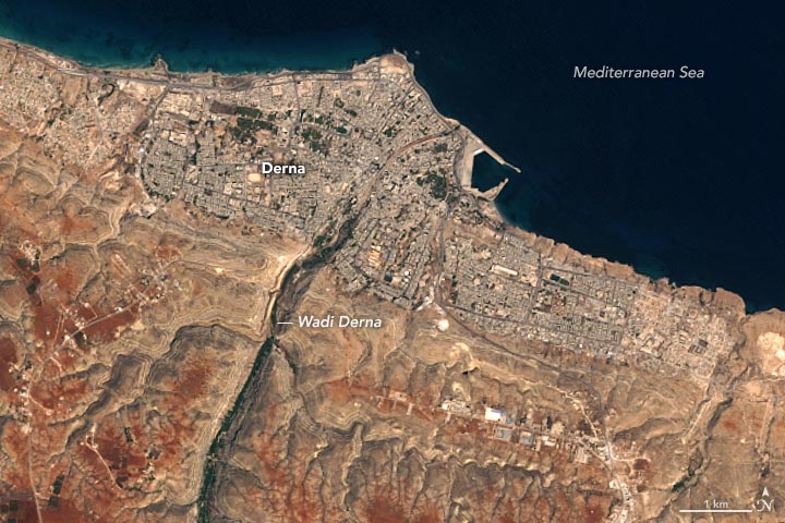 Derna Libya August 2023 Annotated