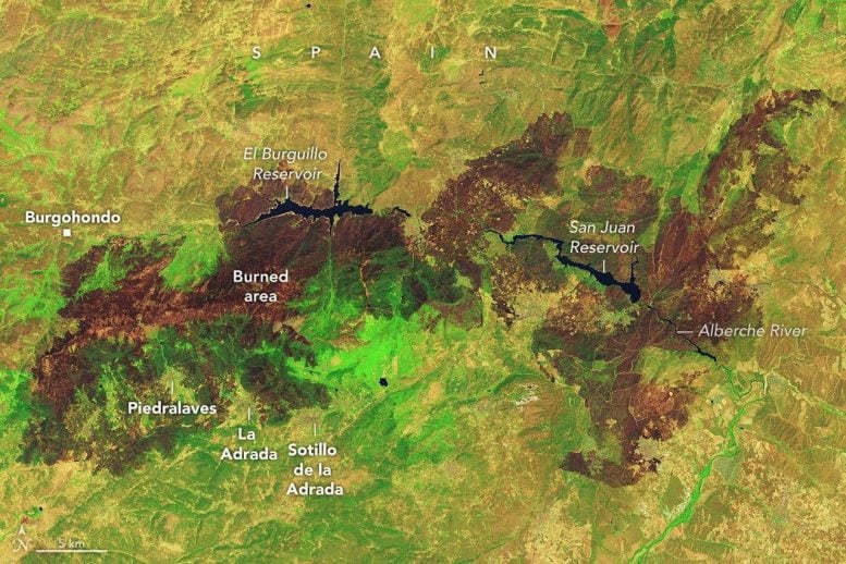 Destructive Fires Char Western Europe 2026 Annotated