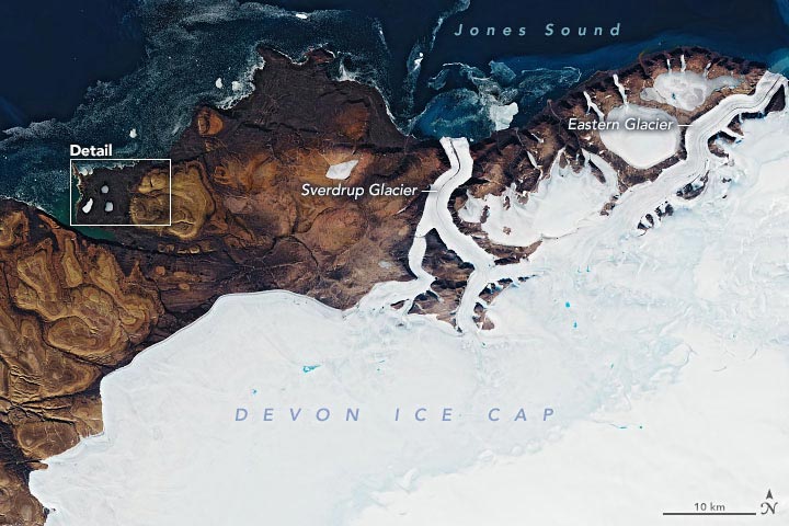 Devon Ice Cap Annotated