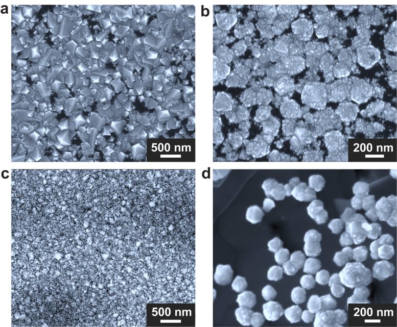 Diamantes de várias morfologias cultivados em diferentes condições de crescimento