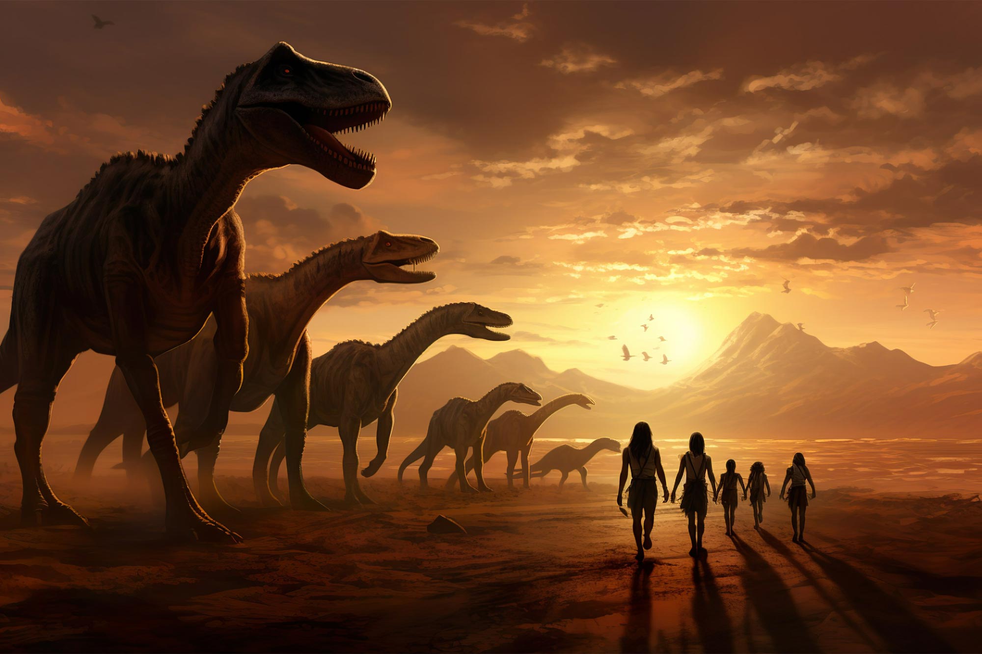 人類の祖先は恐竜の中で暮らし、小惑星の衝突を生き延びた