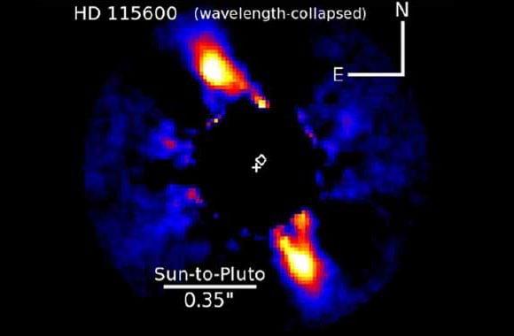 Direct Imaging and Spectroscopy of a Young Extrasolar Kuiper Belt