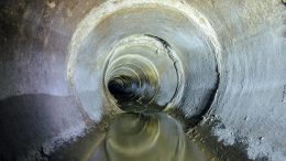 Dirty Sewer Tunnel Pipe