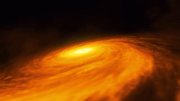 Disc of Material Circling a Supermassive Black Hole