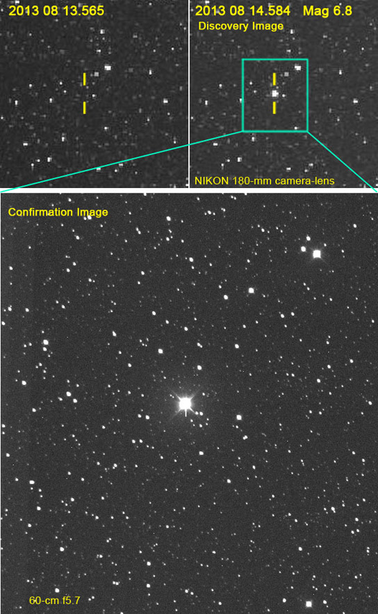 Discovery images of Nova Delphini 2013