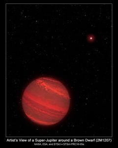 Hubble Measures Rotation of 'Super-Jupiter' Exoplanet 2M1207b