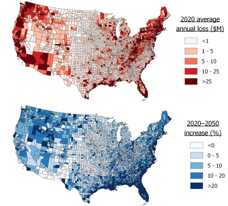 Distribution of US Flood Risk Maps