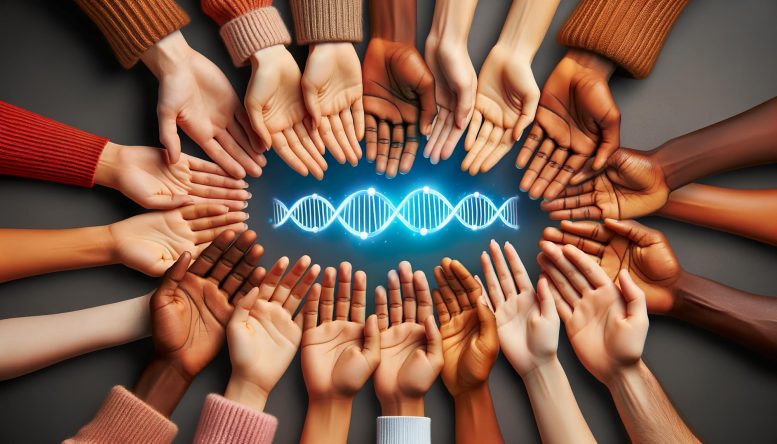 Diverse Group of Hands DNA