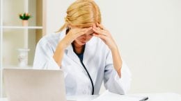 Doctor Frustrated Electronic Medical Records