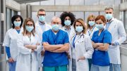 Doctors Wearing COVID Face Masks