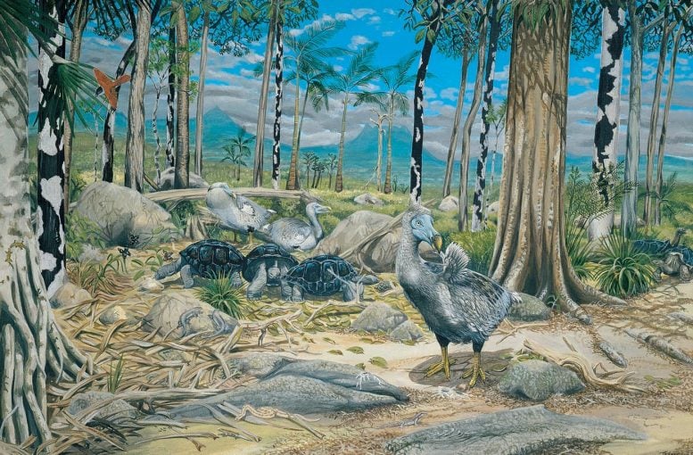 Arte recortado del bosque Dodo