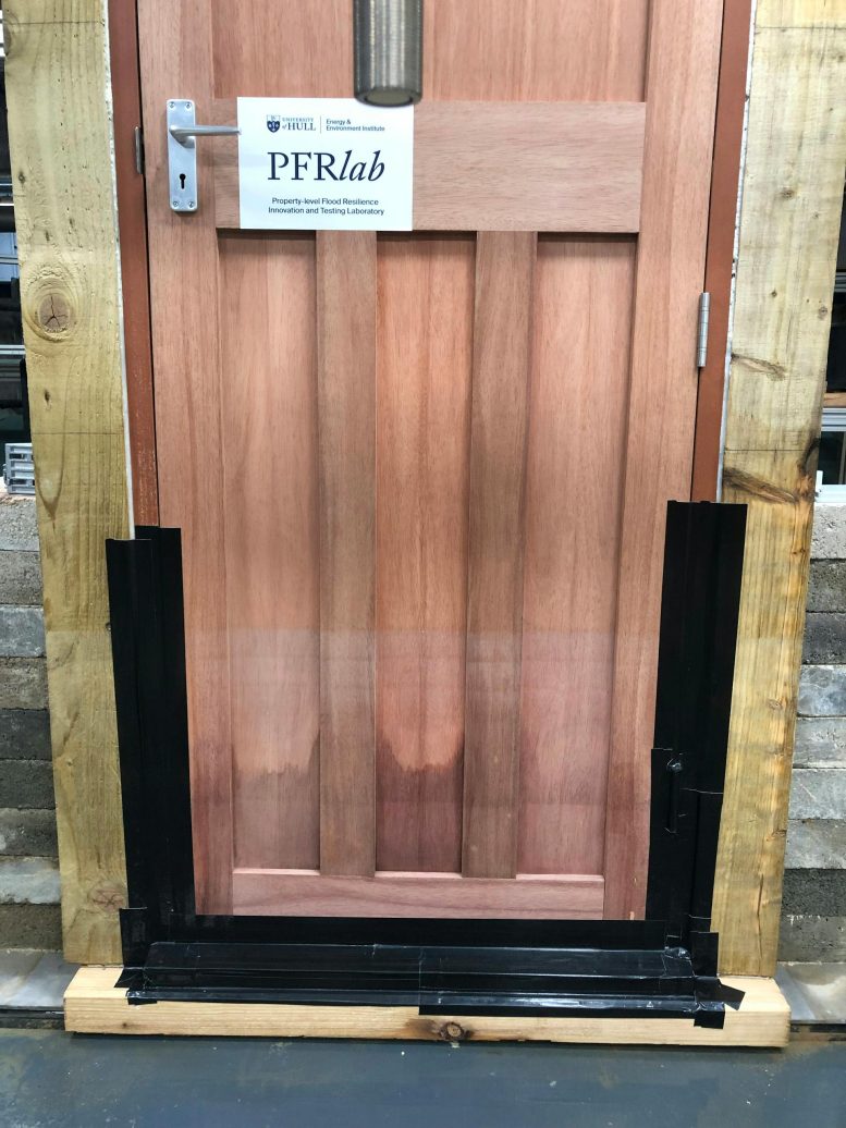 Doorway Flood Protection Using Duct Tape
