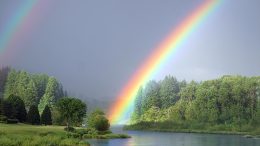 Double Rainbow in Nature