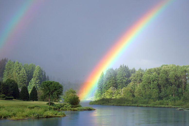 Double Rainbow in Nature