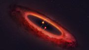 Double Star System Flips Planet Forming Disk into Pole Position