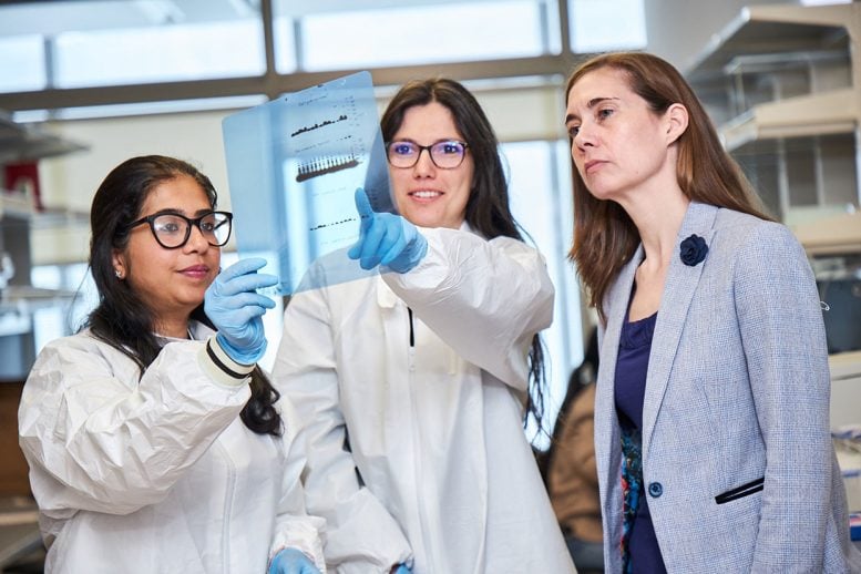 Dr. Katherine Aird With Members of Her Lab