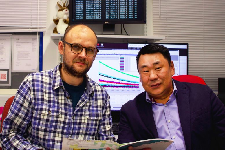 Dr. Pavol Mosat (L.) and Dr. Khuyagbaatar Jadambaa