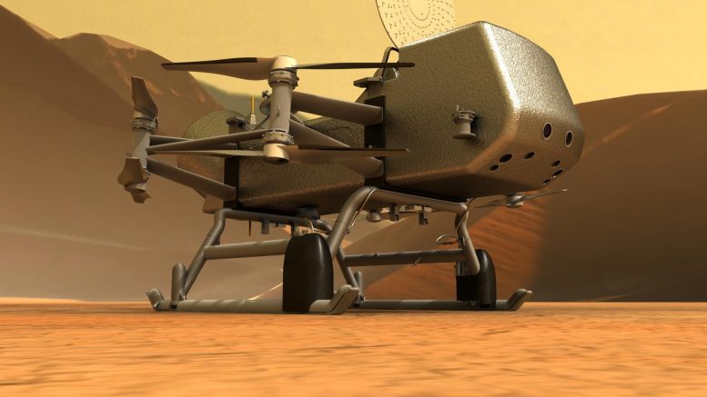 Dragonfly on Titan's Surface