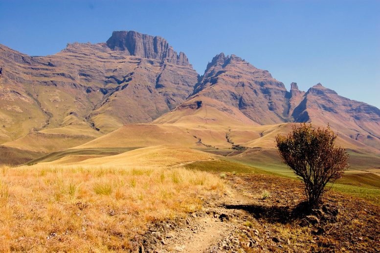 Drakensberg-Klippen in Südafrika