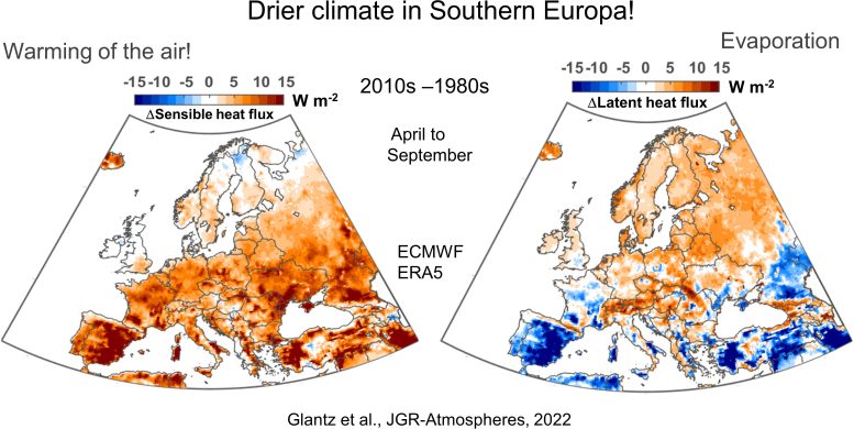 Drier Climate Southern Europa