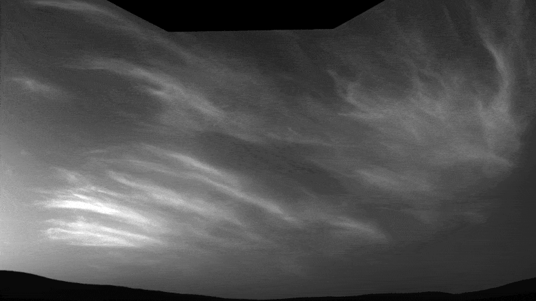Drifting Clouds on Mars