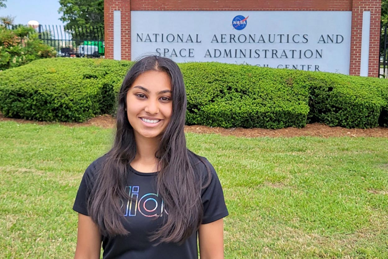 NASA-Highschool-Praktikant arbeitet mit künstlicher Intelligenz