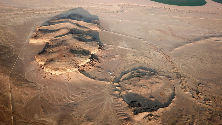 Drone Photo of the Oasis of Qurayyah