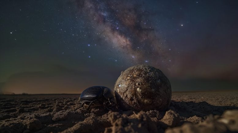 Dung beetles and the Milky Way