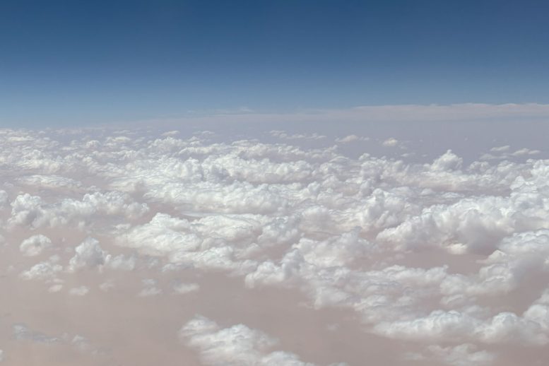 Dust and Clouds Over the Sahara