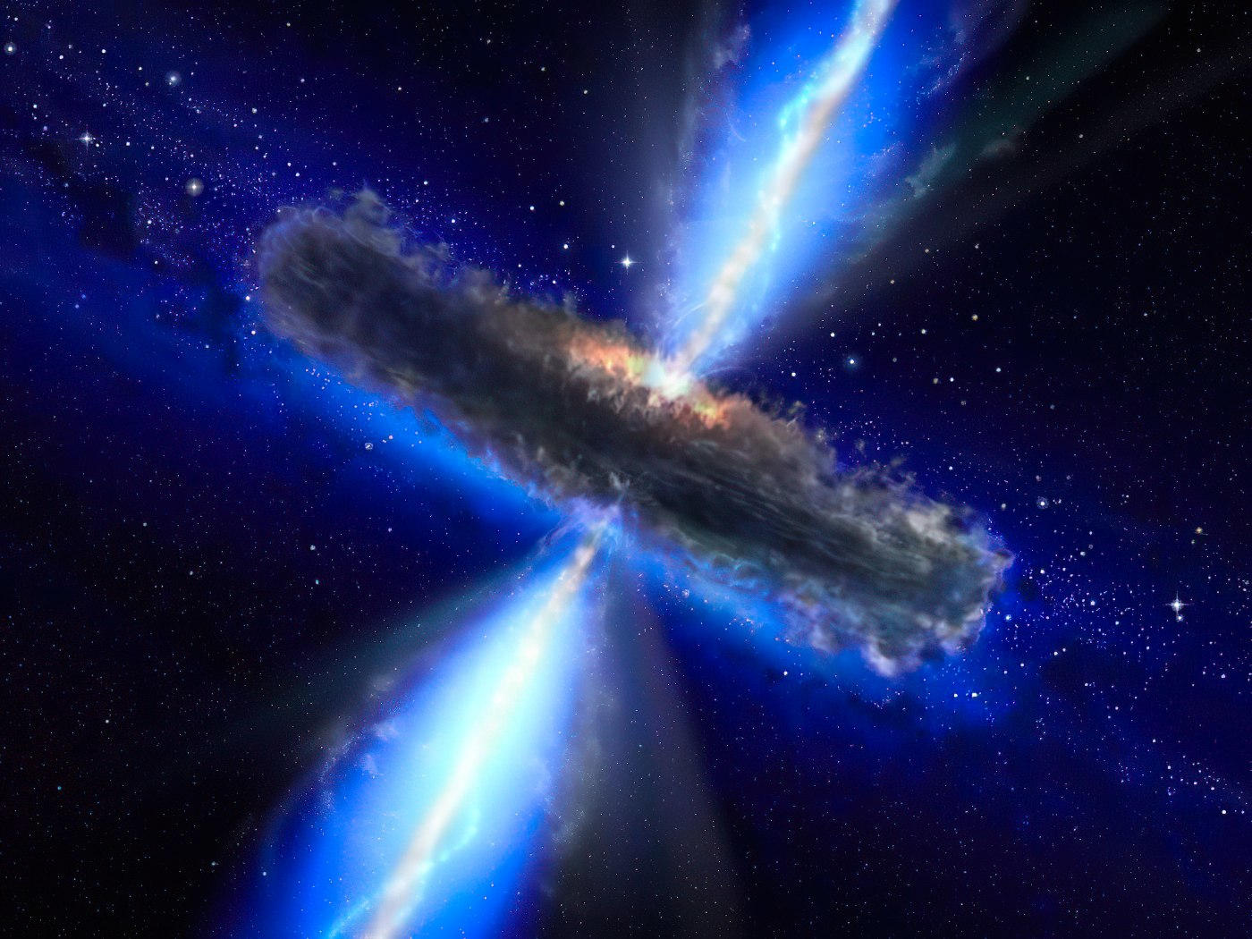Cómo las fusiones galácticas dan origen a agujeros negros supermasivos ocultos