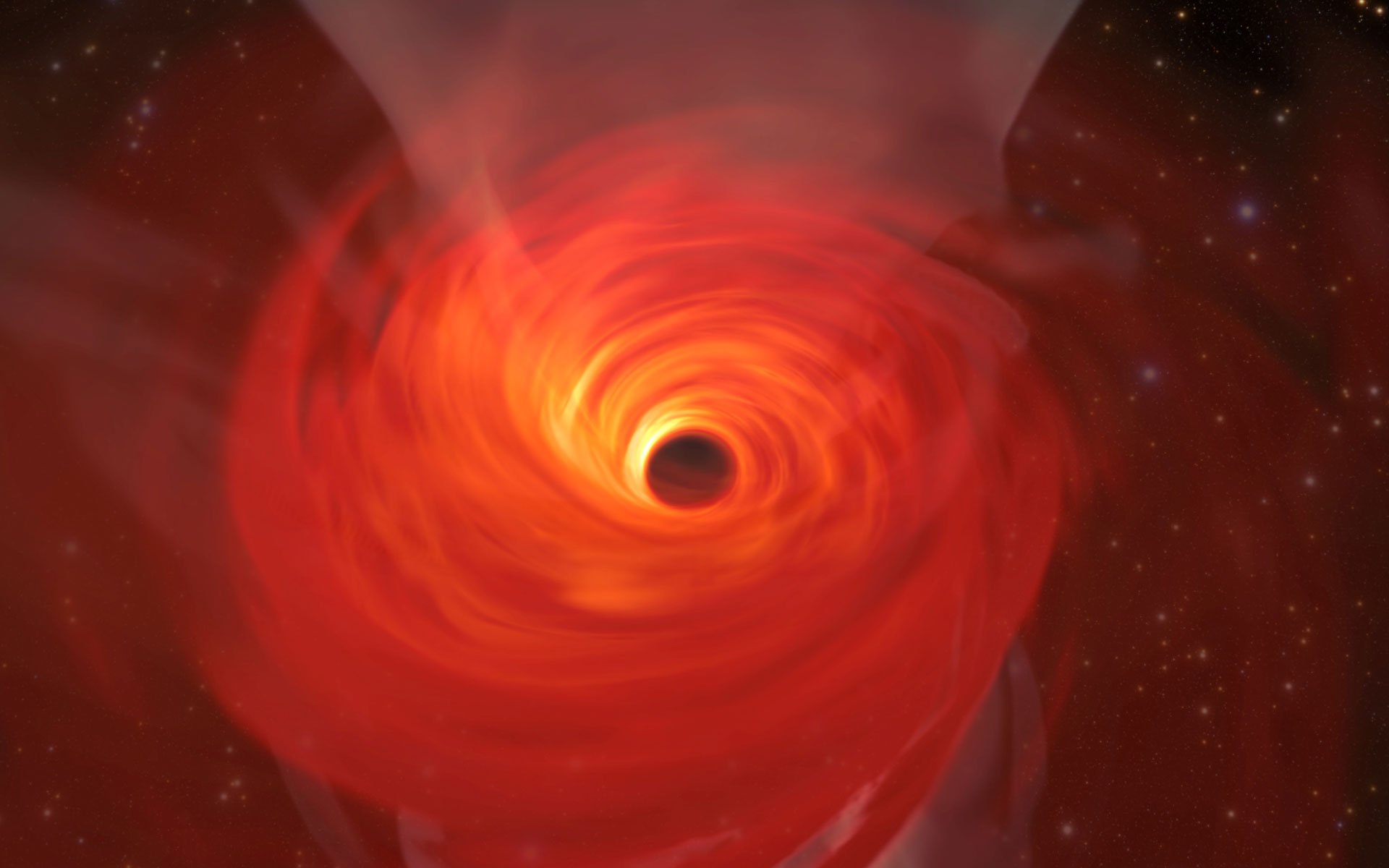 EHT Simulation of a Supermassive Black Hole.