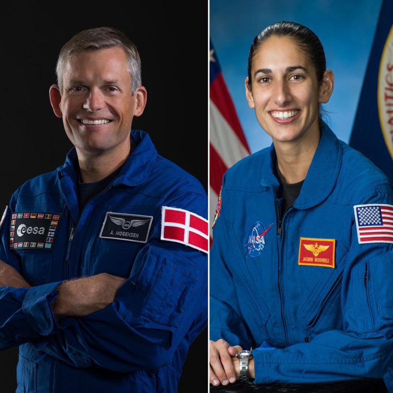 ESA Astronaut Andreas Mogensen and NASA Astronaut Jasmin Moghbeli