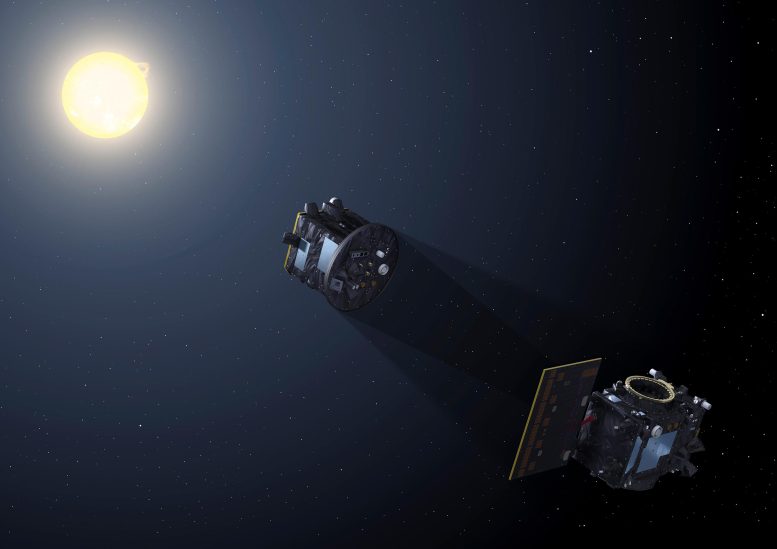 ESA Proba-3 Satellites Form Artificial Eclipse