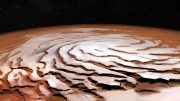 ESA's Mars Express Views the Red Planet’s North Polar Ice Cap