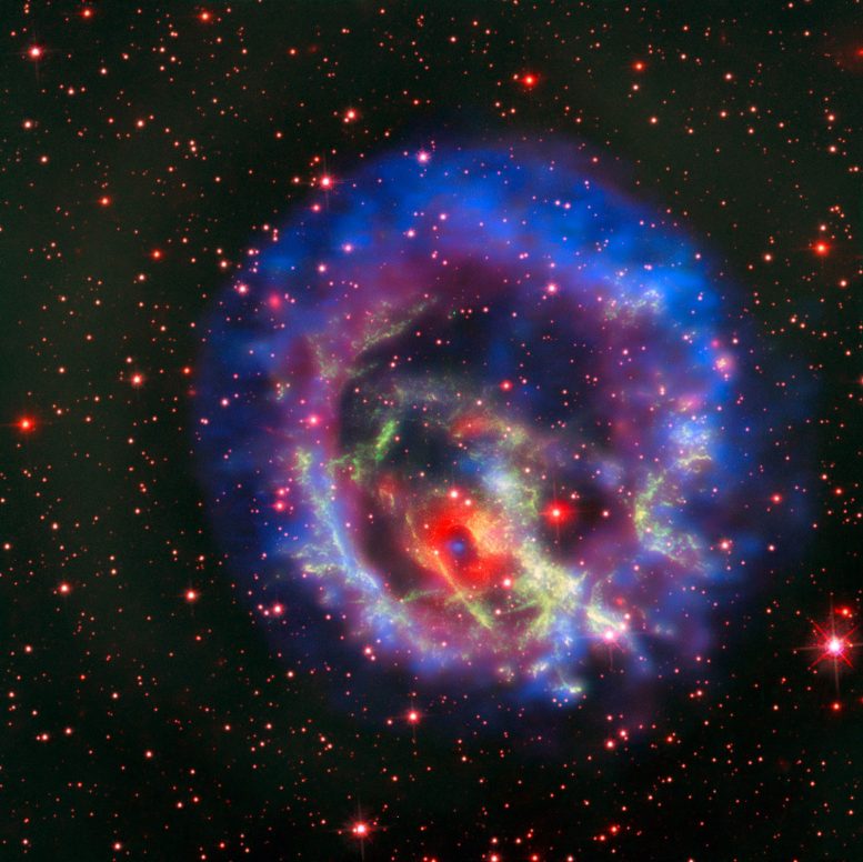 ESO Discovers a Dead Star Circled by Light