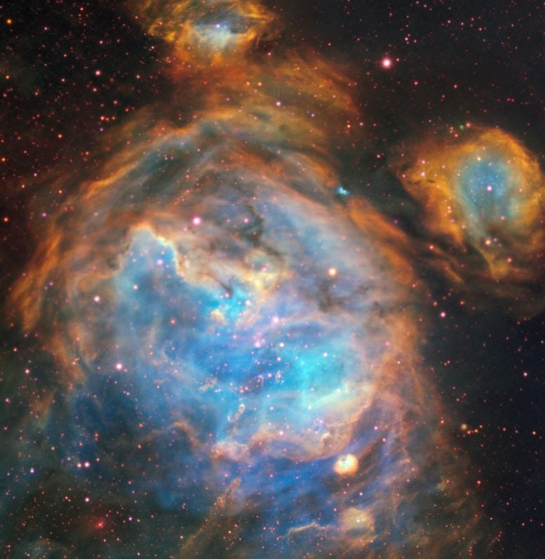 ESO Views Bubbles of Brand New Stars