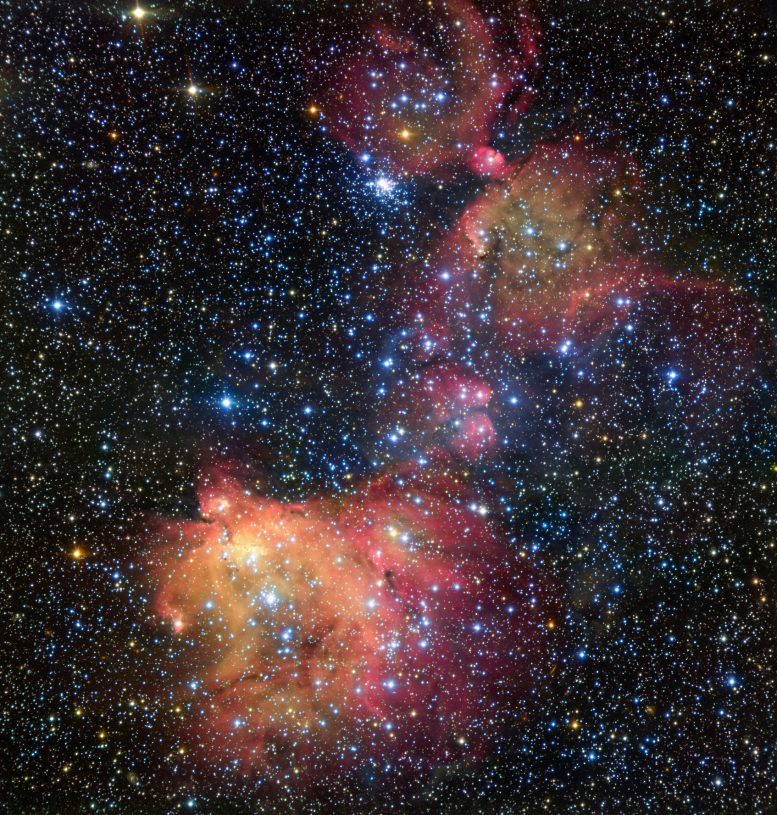 ESO Views Colorful Emission Nebula LHA 120-N55