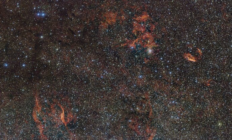 ESO Views the Sky Around the Star Formation Region RCW 106