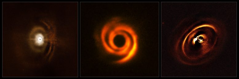 ESO’s SPHERE Instrument Reveals Protoplanetary Discs Being Shaped by Newborn Planets