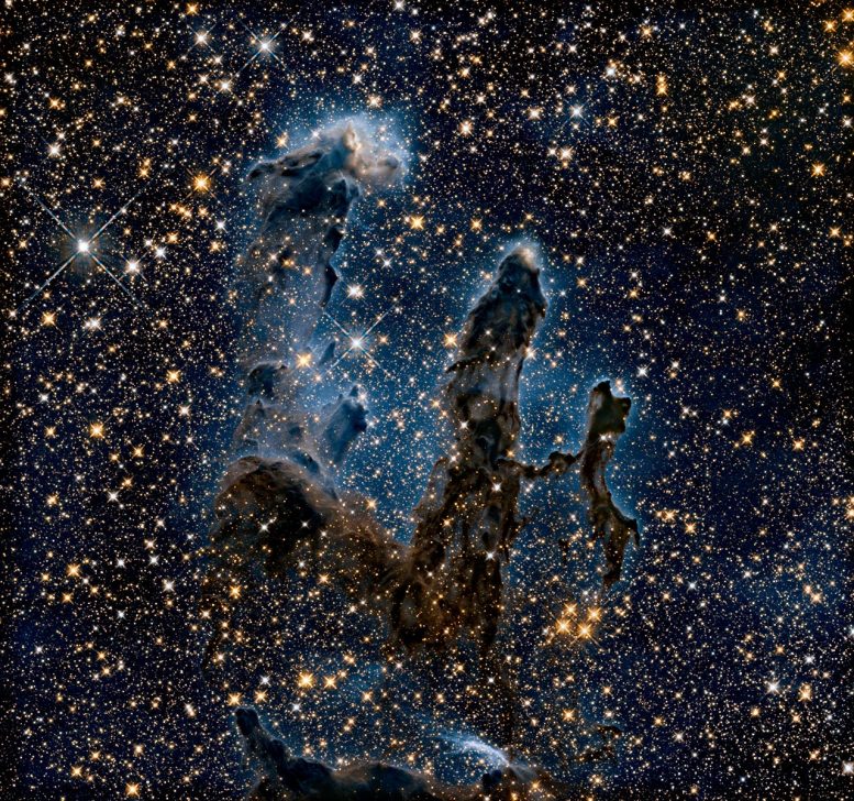 Eagle Nebula’s Pillars of Creation in Infrared